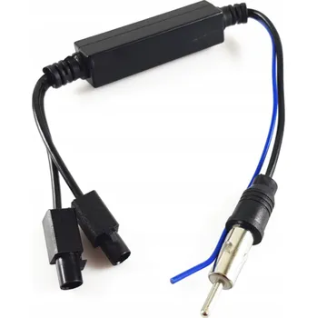 Autoanténa Slučovač napájení autoantény din a 2x Fakra pro vozy se dvěma aktivními anténami např. VW, Seat a Škoda