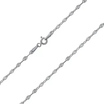 Řetízek Stříbrný řetízek Sunburst se zdobenými očky 2 mm varianta 38 cm TTTDISCO40N-38 cm