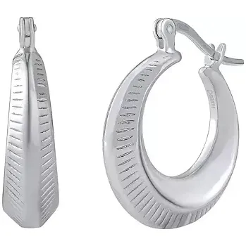 Náušnice Stříbrné náušnice kruhy Thelma 20 mm JJJ0053E