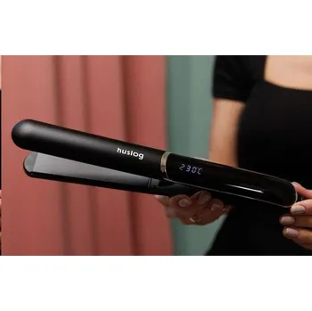 Žehlička na vlasy ŽEHLIČKA NA VLASY HUSLOG ČERNO STŘÍBRNÁ