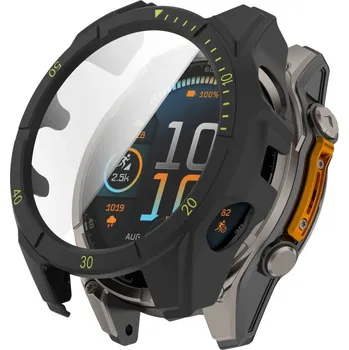 Ostatní příslušenství k chytrým hodinkám VSECHNONAMOBIL 93786 LUNET FULL COVER Plastový kryt se sklem pro Garmin Fenix 8 AMOLED 47mm BLACK GREEN