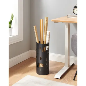 Stojan na deštník SONGMICS Stojan na deštníky kulatý černý motiv deštníky