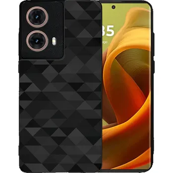 Pouzdro na tablet VSECHNONAMOBIL 93813 MY ART Ochranný kryt pro Motorola Moto G85 5G BLACK TRIANGLES (232)