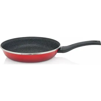 Metalac Granite induction, smaltovaná pánev 24 cm, červená