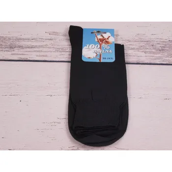 Pánské ponožky české zdravotní ponožky Props 100% bavlna ČERNÉ velikosti ponožek: 27 ( EUR vel. 41)