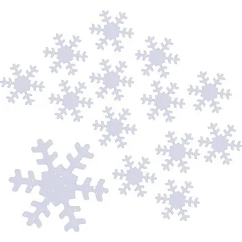 Vánoční dekorace Dekorační bílé vločky, 1.5cm, bílé, 15g (zn. AndělPřerov)