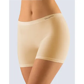 Kalhotky GINA dámské boxerky delší nohavička, kratší nohavička, bezešvé, klasické, jednobarevné Bamboo PureLine 03013P tělová M/L