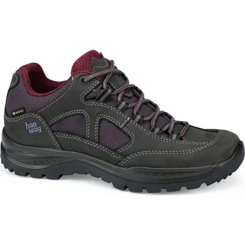 Dámská treková obuv trekové boty dámské HANWAG Gritstone II Lady GTX Asphalt/Dark Garnet - 42,5