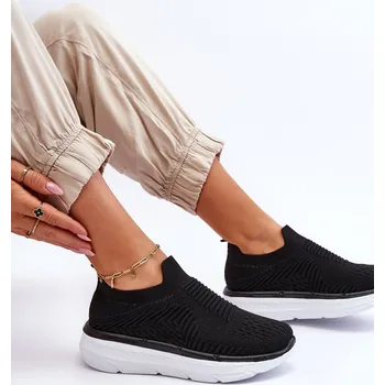 Dámské tenisky Dámská nazouvací sportovní obuv Ferive Barva: Černá, Velikost: 37