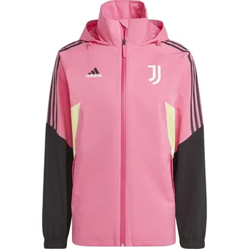 Pánská casual bunda adidas Juventus Condivo 22 Rain Jacket Mens Purple XS