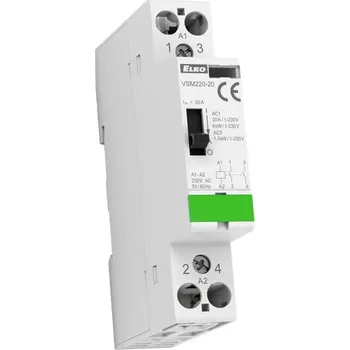 Stykač ELKO VSM220 -20 /230V AC Instalační stykač s manuálním ovládáním 2x20A (ELKO VSM220 -20 /230V AC Instalační stykač s manuálním ovládáním 2x20A)