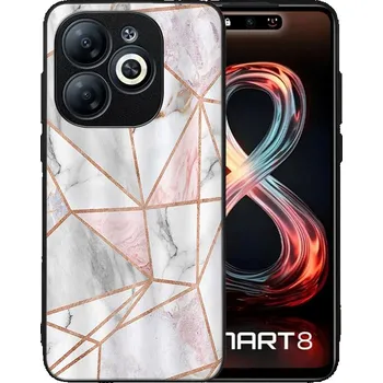 Pouzdro na tablet VSECHNONAMOBIL 94328 MY ART Ochranný kryt pro Infinix Smart 8 PINK MARBLE (143)