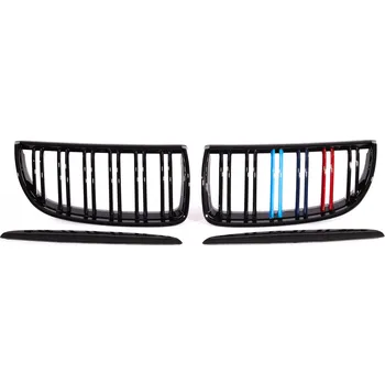 Kapota Sportovní ledvinky - mřížky na BMW 3 - E90/E91 před faceliftem - trikolora