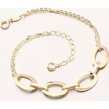 Náramek Dámský náramek žluté zlato 585 144P-141283 délka 19 cm