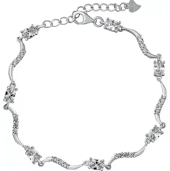 Náramek Stříbrný náramek Rhonda s Brilliance Zirconia JJJ0759B