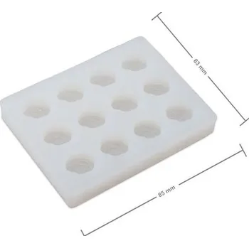 Manumi silikonová forma na odlévání kreativní hmoty 85 x 65 x 14 mm květinky