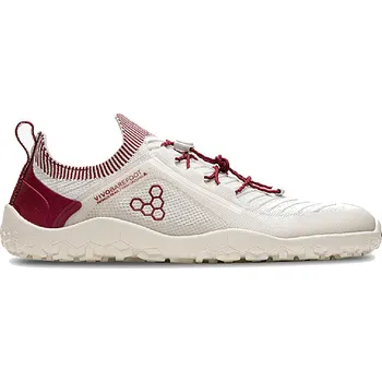 Dámské tenisky Vivobarefoot PRIMUS TRAIL KNIT FG WOMENS LIMESTONE/RED RUMBA velikost 37 - Bílá