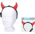 Karnevalový doplněk Wiky W880437 čertovské svítící rohy