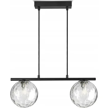 Velké Závěsné Stropní Svítidlo Nad Stůl Skleněné Koule - BZR2 Texture LED G9