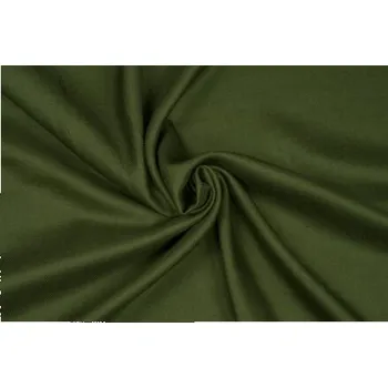 Ručně tkané divoké hedvábí eri, serž, olivově zelené, sartor.cz