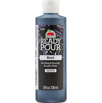Výtvárné potřeby Apple Barrel Ready Pour™ - Akrylová barva pro pouring 236 ml Apple barrel: Black