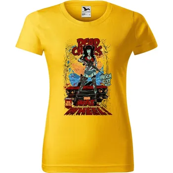 Dámské tričko DOBRÝ TRIKO Dámské tričko s potiskem War wheel Barva: Žlutá, Velikost: M