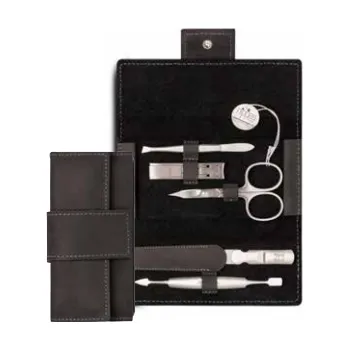 Nippes Nippes TABARD, sada na manikúru, 5 kusů, nerez, hovězí kůže 1029