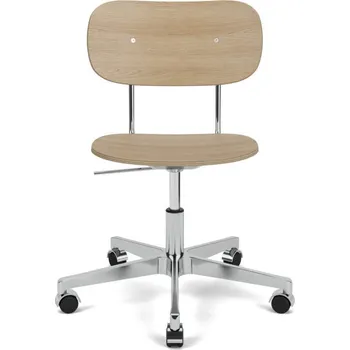 Audo Copenhagen Kancelářská židle Co Task Chair, polished aluminium/natural oak