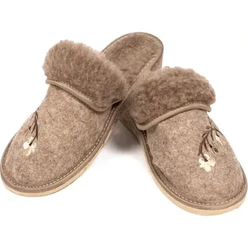 Pánské pantofle Dámské filcové pantofle na klínku