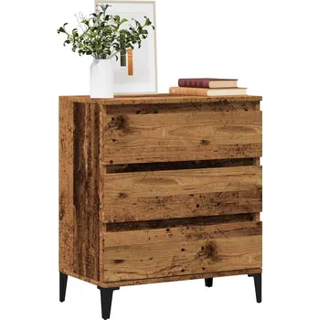 přebalovací pult a komoda Příborník starého dřeva 60 x 35 x 70 cm kompozitní dřevo Hnědá 856482