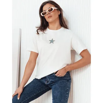 Dámská halenka Dámské tričko v proužky STAR POWDER RY2257 Barva: Bílá, Velikost: L