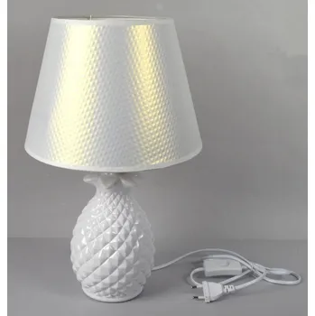 Stojací lampa DUE ESSE, Stolní lampa ananas 40 cm, bílá