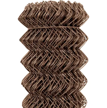 Pletivo Čtyřhranné pletivo poplastované IDEAL Zn + PVC 50 (kompaktní role, bez napínacího drátu) - výška 100 cm, barva hnědá, 25 m