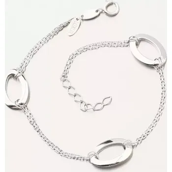 Náramek Dámský náramek bílé zlato 585 149P-141283 délka 19 cm