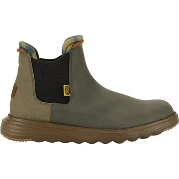 Pánská obuv Pánská volnočasová obuv HEY DUDE BRANSON CLASSIC 48 Khaki, Černá