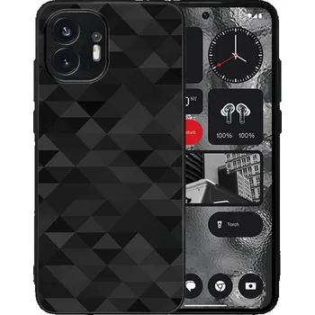 Pouzdro na tablet VSECHNONAMOBIL 94565 MY ART Ochranný kryt pro Nothing Phone BLACK TRIANGLES (232)
