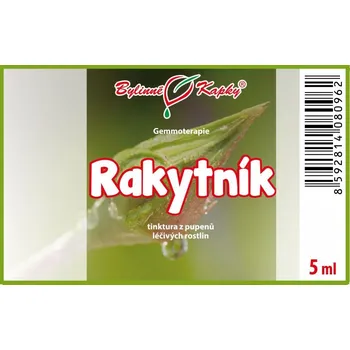 Doplněk stravy Bylinné kapky s.r.o. Rakytník - tinktura z pupenů (gemmoterapie) 5 ml | Bylinné kapky