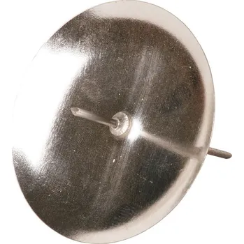 Svícen Bodec na svíčku - 20 ks, 6 cm, stříbrný