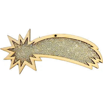 Vánoce Výřezy z překližky, Vánoční dekorace KOMETA, 1 ks/bal.