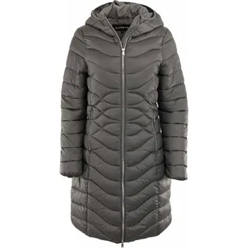 Dámský kabát Dámský zimní kabát ALPINE PRO HUWRA XS Tmavě šedá