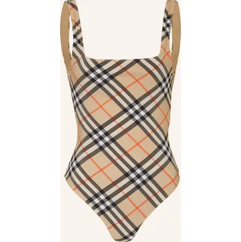 Dámské plavky Burberry Dámské Plavky, béžová / černá / červená, 40