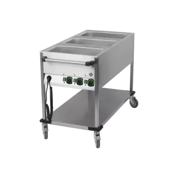 Sporák RM GASTRO Vodní lázeň pojízdná elektrická GN 3-1/1 ovládání na kratší straně s deskou | RM - BMPK 3120