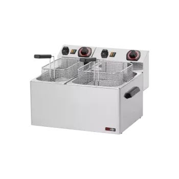 fritéza REDFOX Fritéza elektrická 0,42 + 0,38 kW/l, 8 + 5 l stolní 230 V | REDFOX - FE 74
