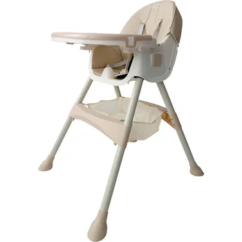 Jídelní židlička Skládací židlička na krmení 4v1 3540 béžová