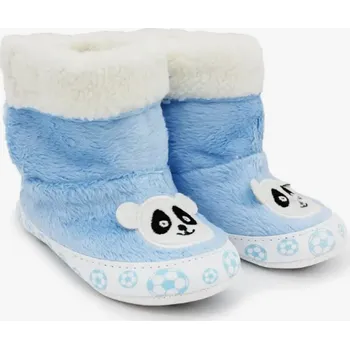 Capáčky Dětské papuče Panda sv. modré 17