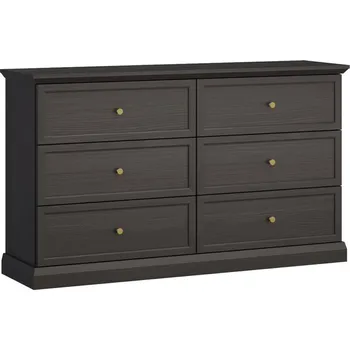 Komoda LUCCA c | komoda K6S | 145,7 cm | černá