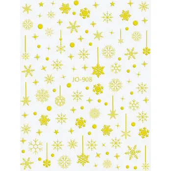 NehtyShop Samolepky na nehty - zlaté vločky
