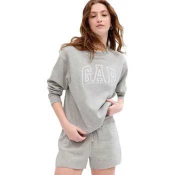 Dámská mikina Dámská mikina GAP HERITAGE CREW XXL Šedá, Bílá