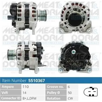 Alternátor generátor MEAT & DORIA 5510367