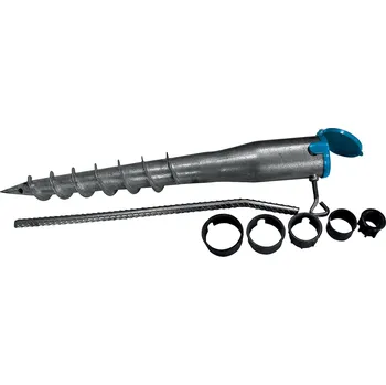 Plotový sloupek Hobby vrut zemní Zn 63 × 560mm, VRUPIL 6356, pro sloupky do průměru 48, max. výšky 1 600mm